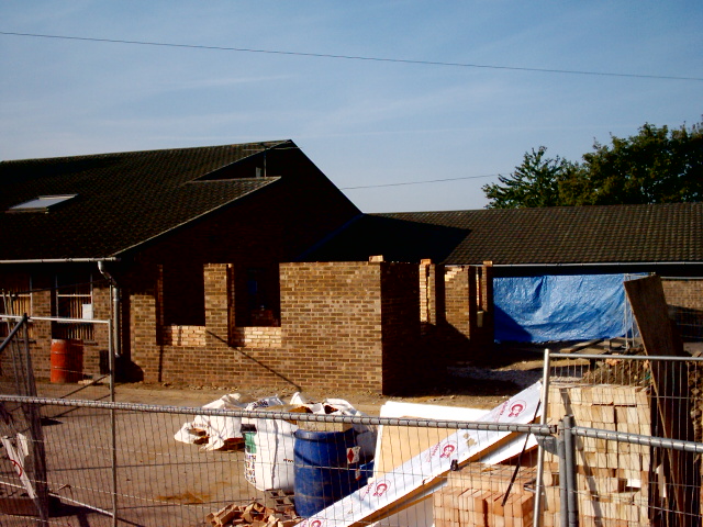 Construction of new entrance/admin area